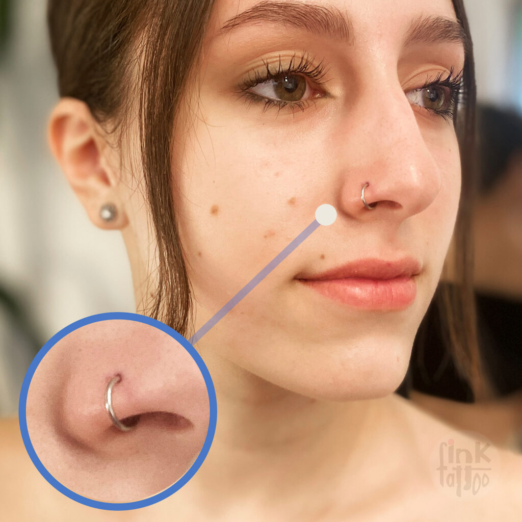 nose ring piercing